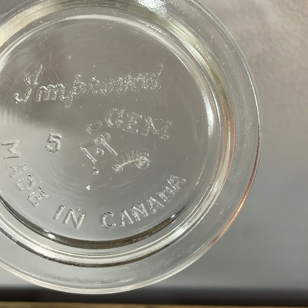 Pure glass vintage GEM jar lids - 12.  BPA FREE AND SUSTAINABLE!  Repeat usage!